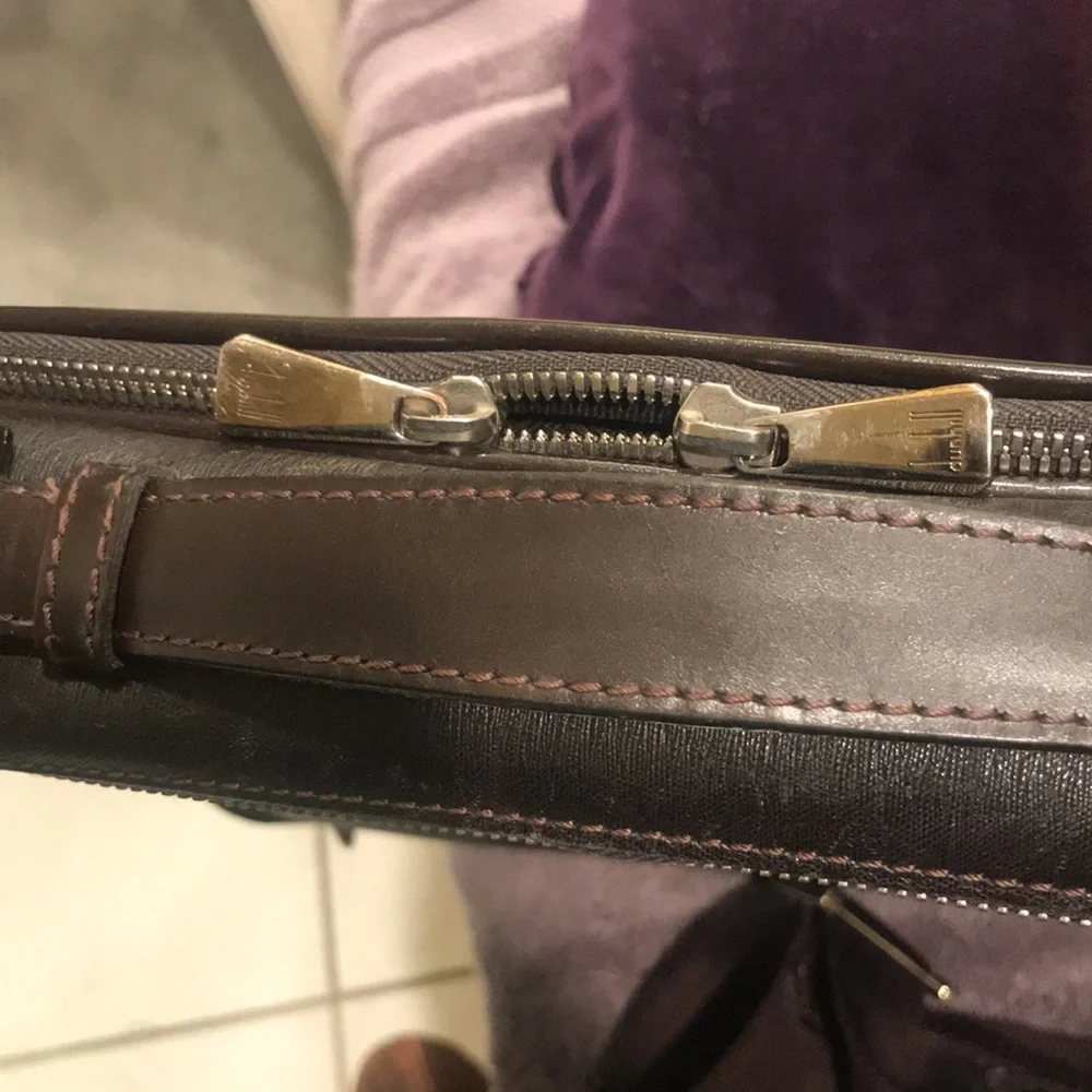 Dunhill document travel used zipped case